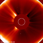 Latest LASCO C2 image of the Sun