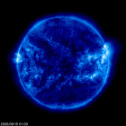 Click for time-lapse image of the sun